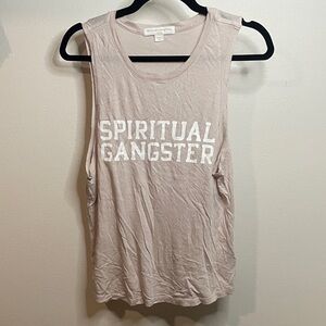 NWOT Spiritual Gangster Women's Beige Tank *see note